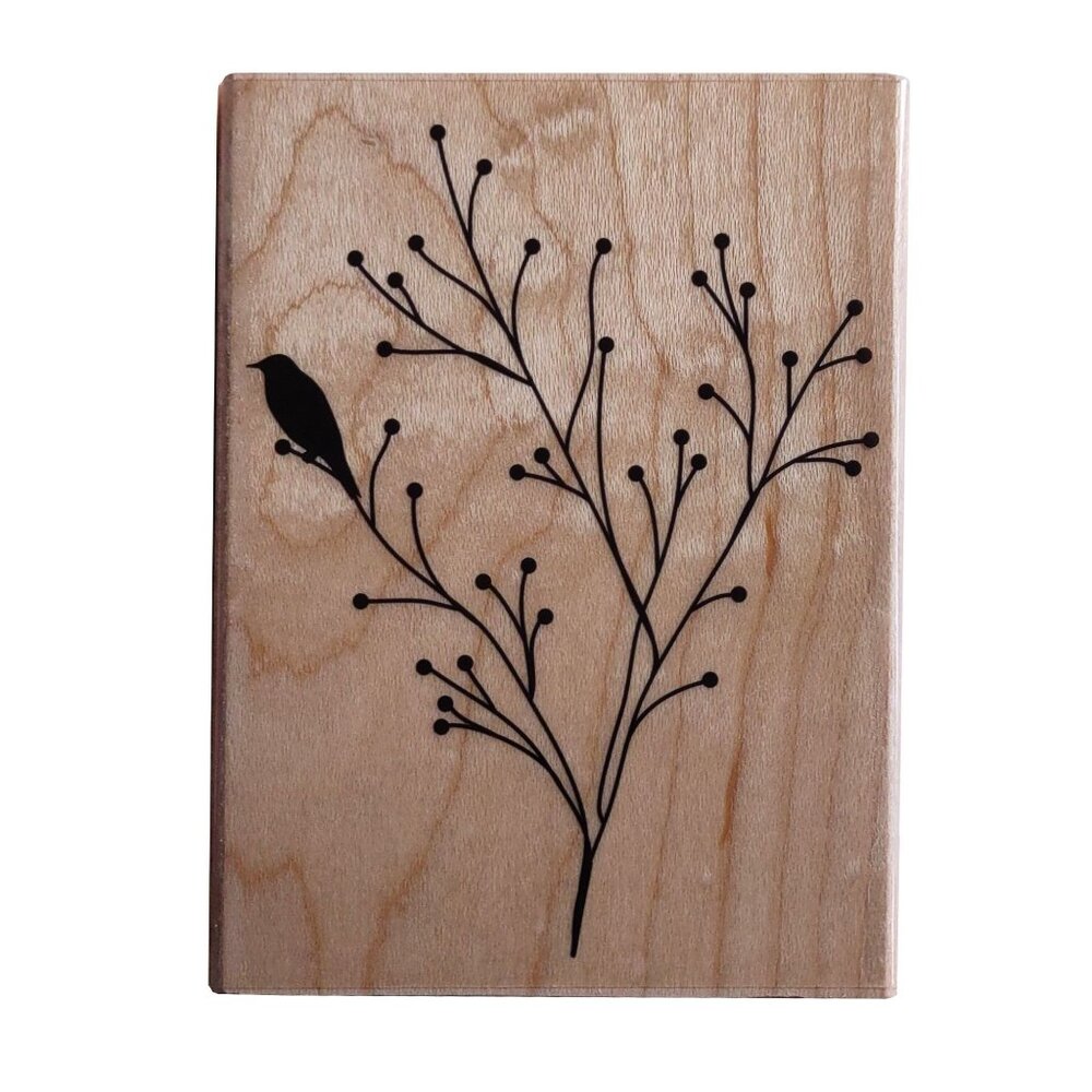 Penny Black Natures Dance Rubber Stamp Botanical Bird Design Crafting & Scrapboo